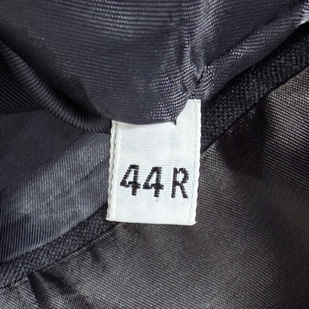 John Clarendon Mens 44R Blazer Charcoal Gray Two Button Sport Coat Made in USA